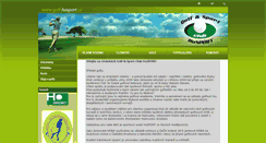 Desktop Screenshot of golf-hosport.cz