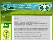 Tablet Screenshot of golf-hosport.cz